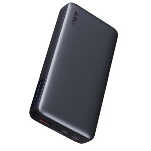 POWER BANK Aukey "PB-Y42" 20.000 mAh, 30W incarcare rapida 3-in-1, 2 x USB-C, 1 x USB-A, 378g, negru, "LLTSN1047247" (timbru verde 0.98 lei) - 689323786428