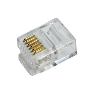 MUFA RJ-45 LOGILINK pt. cablu flat, Cat5e, RJ-45 (T), neecranat, plastic, contacte aurite, 100 buc, "MP0019"