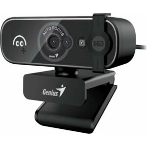 CAMERA WEB GENIUS  senzor 1080p Full-HD cu rezolutie video 1920x1080, FaceCam Open, microfon, auto focus, 82 grade view, cablu 1.5m, black "32200011400"  (timbru verde 0.18 lei)