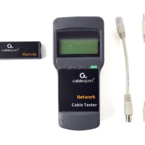 TESTER CABLU RETEA GEMBIRD pt. cablu UTP, STP, coaxial si de telefon: circuit deschis, scurtcircuit, conexiune inversa etc., "NCT-31" (timbru verde 0.8 lei)