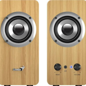 BOXE GENIUS 2.0, RMS: 10W (2 x 5W), bass control, mufa casti, Line-in 3.5mm, pine wood, "SP-HF400" "31730058401" (timbru verde 4.00 lei)