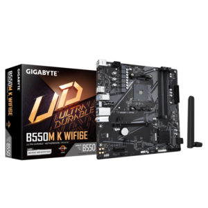 GIGABYTE B550M K WF6E AM4 4xDDR4 mATX HDMI DP USB MB "B550M K WF6E"